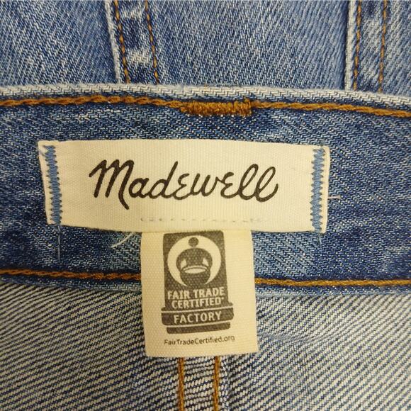 Madewell SZ 26 Rigid Denim A-Line Mini Skirt in Lakeline Wash: Eco Edition - Picture 7 of 7